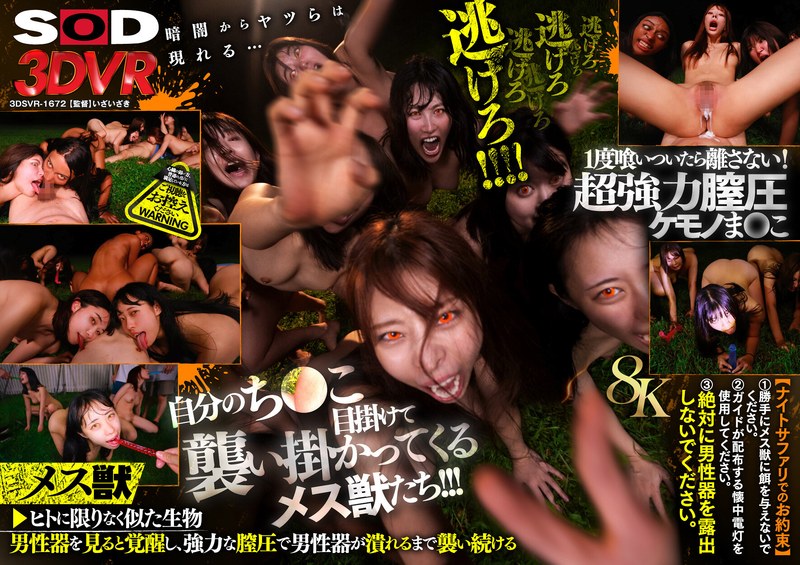 【ハーレム×】【VR】【8K】恐怖！メス獣ナイトサファリVR|SODクリエイト